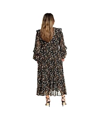 City Chic Plus Lila Maxi Dress