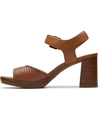 Clarks Collection Women's Ambyrlyn Faye Block Heel Sandals