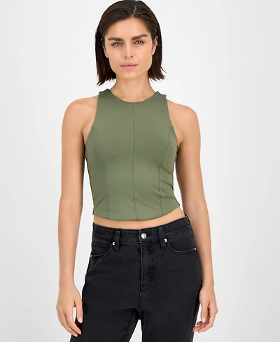 Bar Iii Women's Soft-Seam Corset Tank Top, Exclusively at Macy's