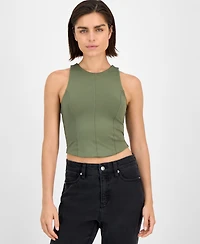 Bar Iii Women's Soft-Seam Corset Tank Top, Exclusively at Macy's