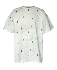 Univibe Big Boys Edward Lightning Bolt Printed Short Sleeve T-Shirt