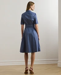 Lauren Ralph Lauren Petite Elbow-Sleeve Shirtdress