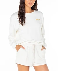 Roxy Juniors' Surfing By Moonlight Crewneck Sweatshirt