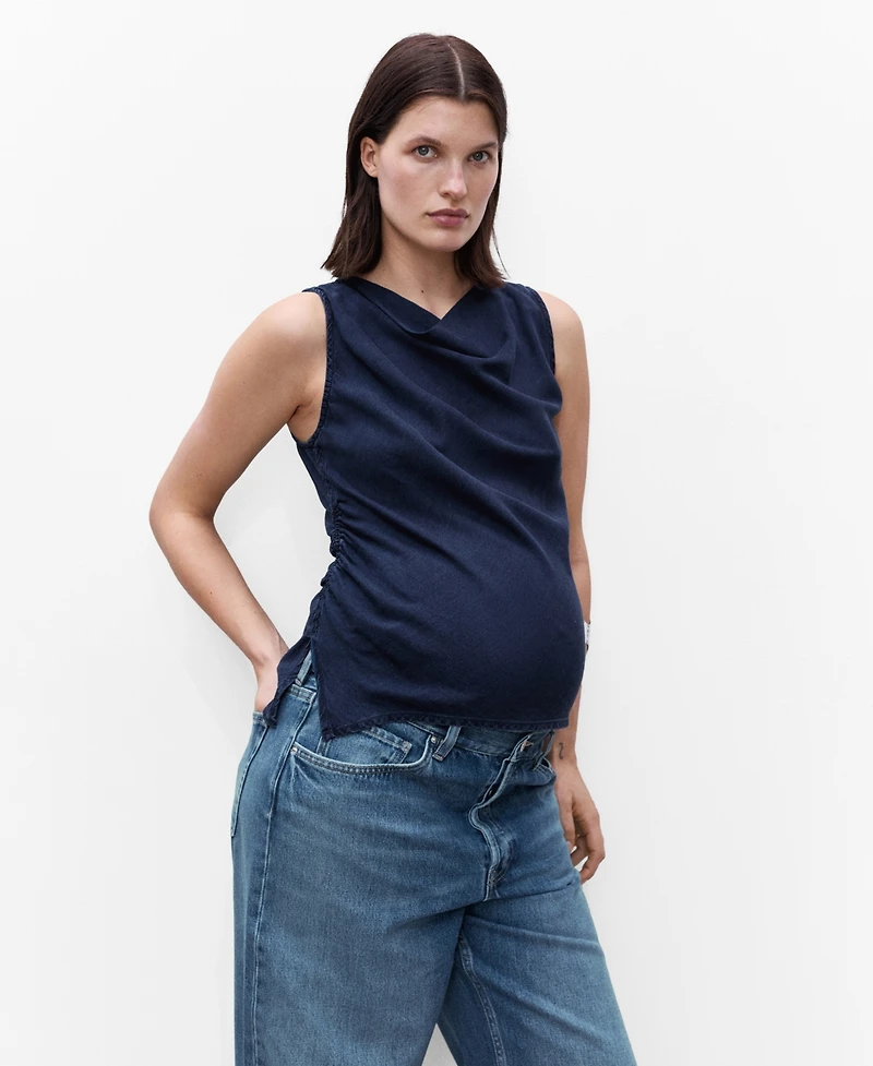 Mango Women's Lyocell Maternity Top