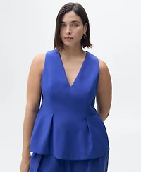 Mango Women's Modal V-Neck Top