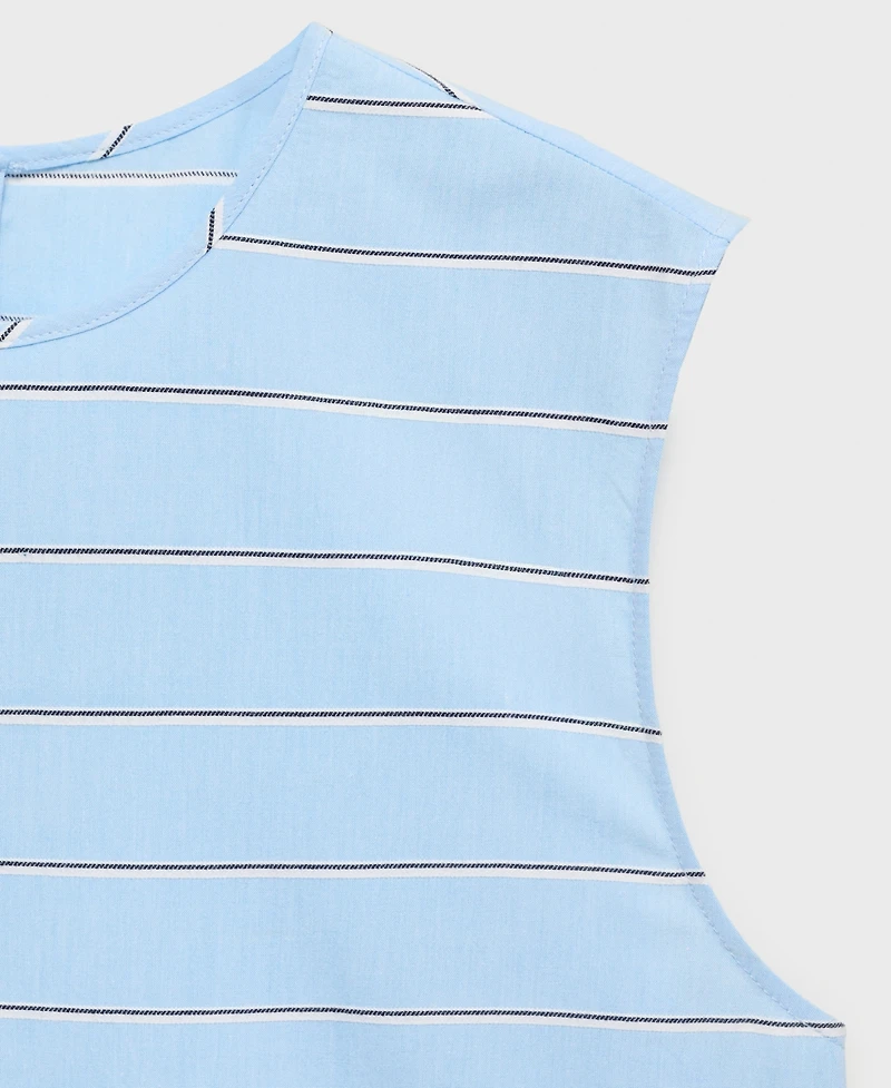 Mango Women's Striped Cotton Blouse