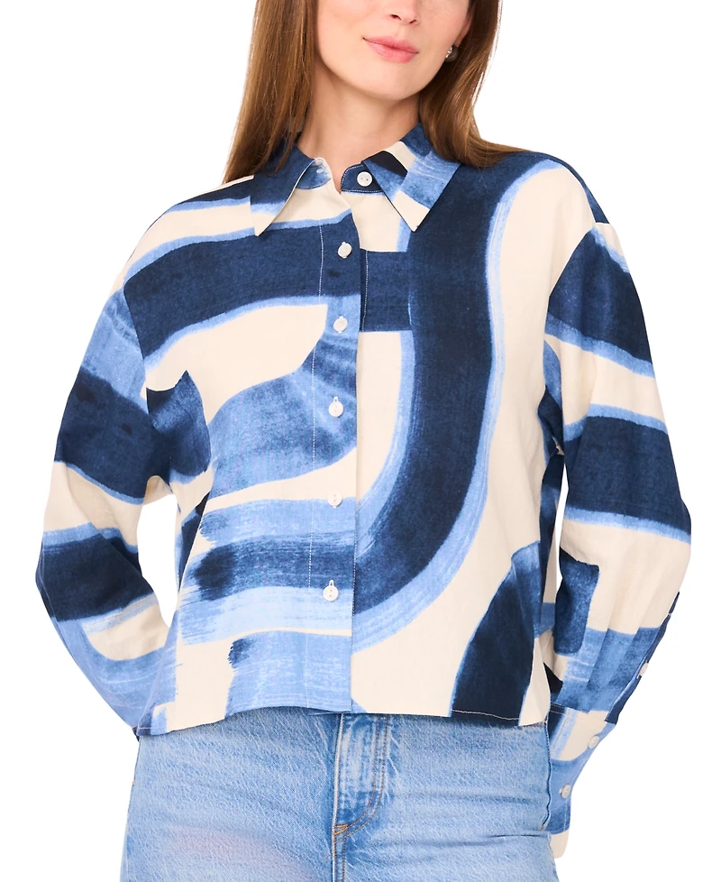 Parker Women's The Jay Printed Collared Button-Front Shirt