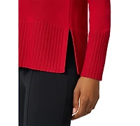 Melissa Paige Women's V-Neck Wide-Hem Wide-Cuff Sweater