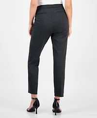 Ak Anne Klein Petite Mid-Rise Pull-On Straight-Leg Ankle Pants