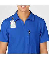 Wink Men's W123 Collar Scrub Top