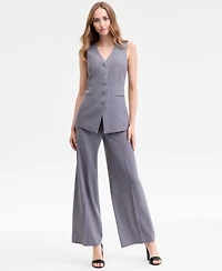 Tahari Asl Long-Line Vest, Regular & Petite