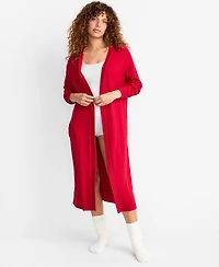 State of Day Women's Cable-Knit Duster Robe, Macy's Exclusive