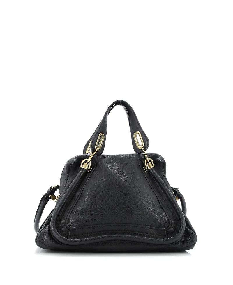 Pre-Owned Chloe Medium Paraty Top Handle Bag Leather