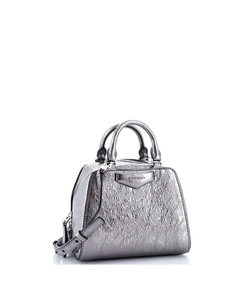 Pre-Owned Givenchy Nano Antigona Cube Bag Leather