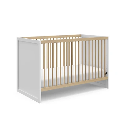 Storkcraft Calabasas 3-in-1 Convertible Crib (White with Driftwood)