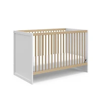 Storkcraft Calabasas 3-in-1 Convertible Crib (White with Driftwood)