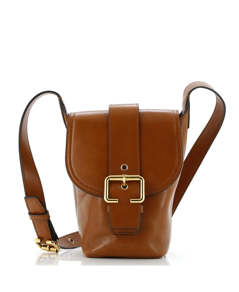 Pre-Owned Chloe Mini Camera Shoulder Bag Leather