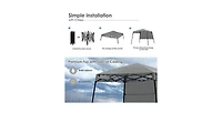 7 x 7 Feet Pop-up Canopy Tent with Carry Bag and 4 Stakes