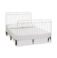 Baldwin 4 in 1 Convertible Full Sized Metal Crib in Alabaster White