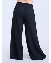 Motherhood Maternity Smocked Waist Wide Leg Pant