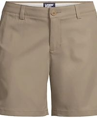 Lands' End School Uniform Women's Active Performance 7" Chino Shorts