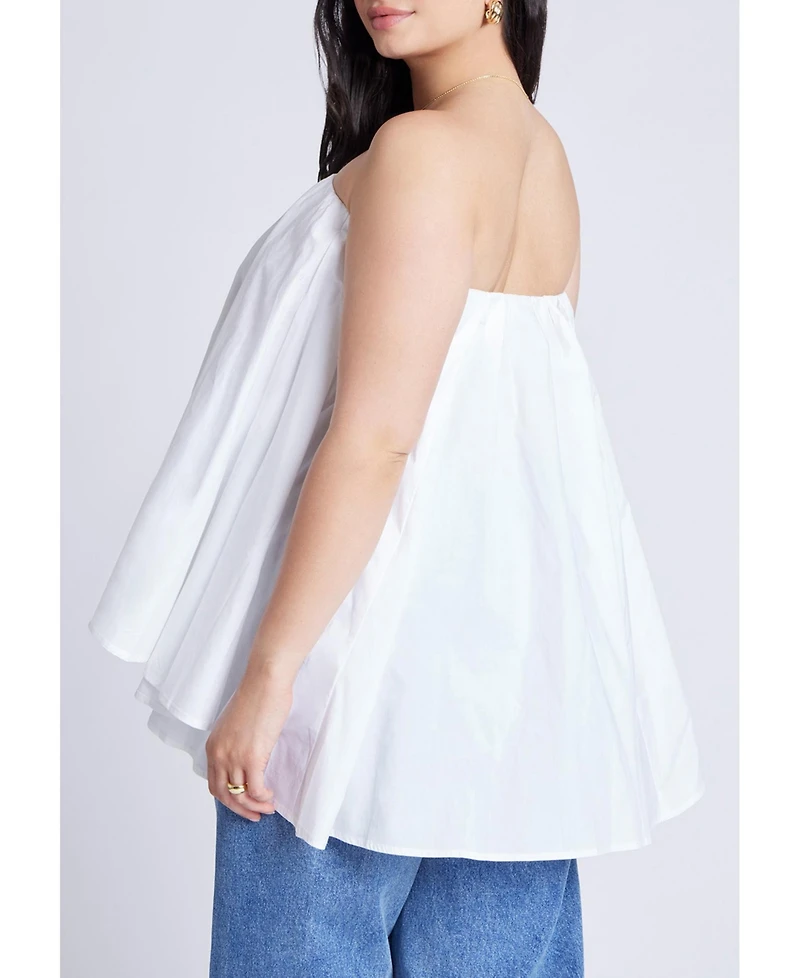 Eloquii Women's Cascading Tube Top