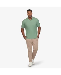 Vustra Men's Textured Knit Polo