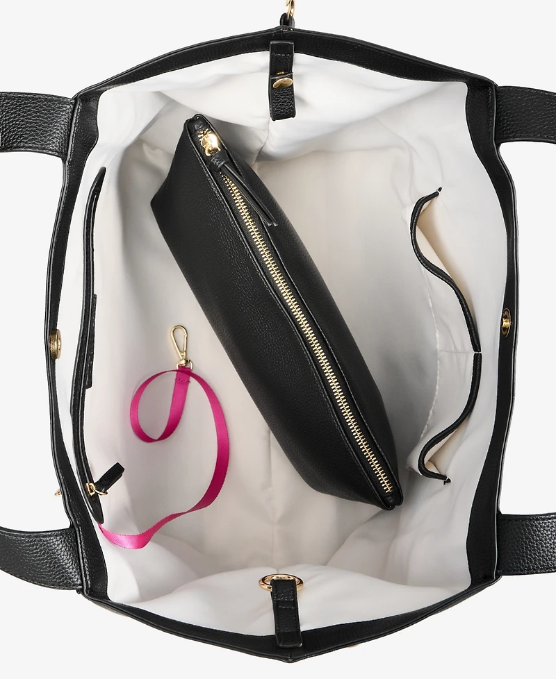 On 34th Jyyll Large Solid Tote with Removable Pouch