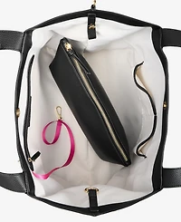 On 34th Jyyll Large Solid Tote with Removable Pouch