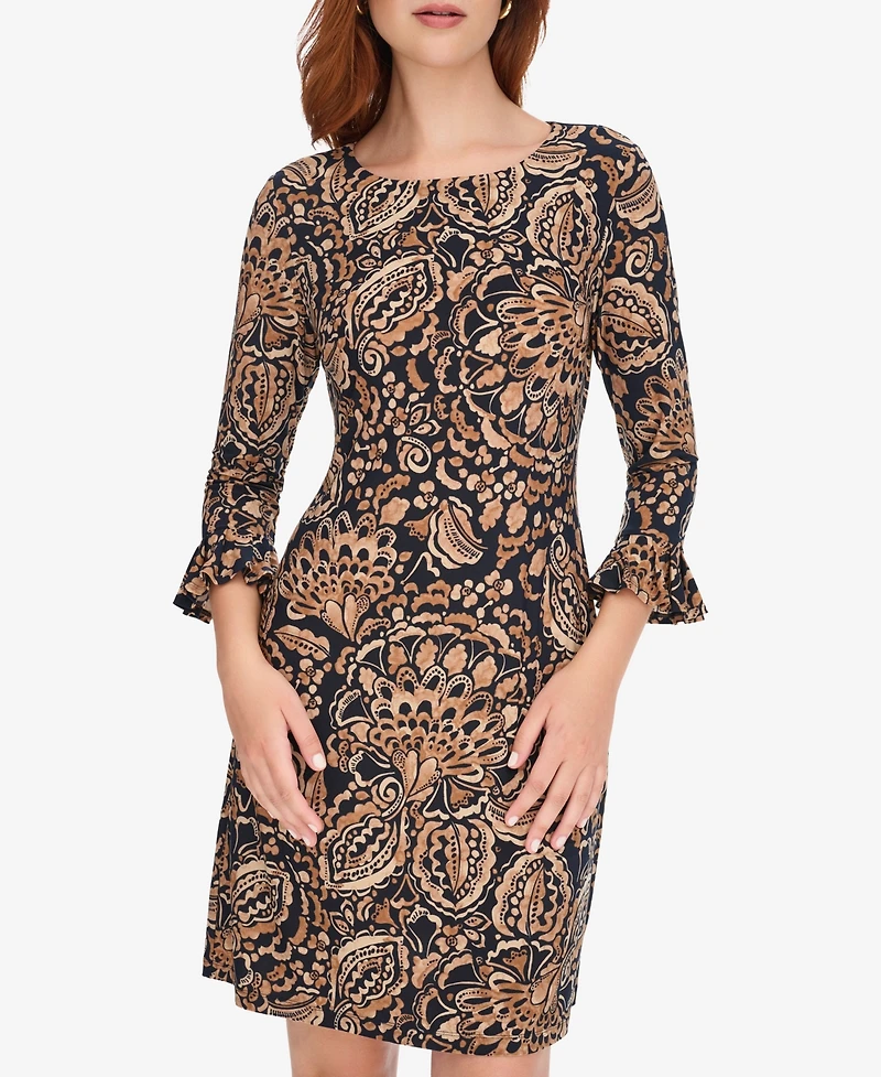 Tommy Hilfiger Women's Long-Sleeve Jersey Shift Dress