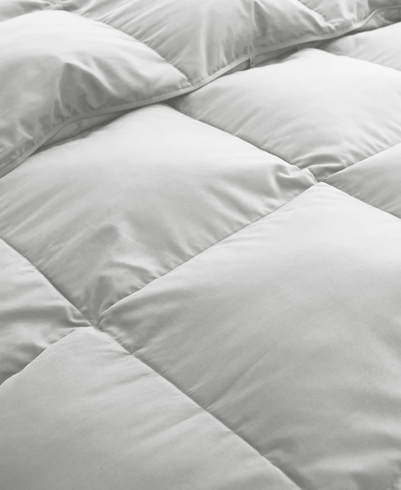 Unikome Medium Weight White Goose Down Feather Comforter, Full/Queen