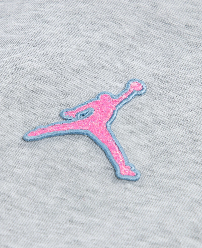 Jordan Big Girls Blue Jeans and Bling Pullover Hoodie