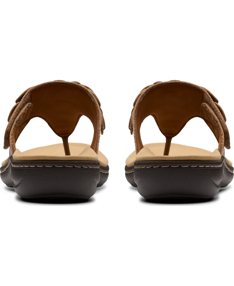 Clarks Collection Women's Laurieann Palm Flip-Flop Sandals
