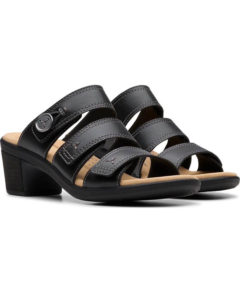 Clarks Collection Women's Emily2 Adella Block Heel Sandals