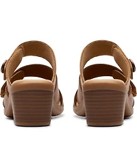 Clarks Collection Women's Emily2 Adella Block Heel Sandals