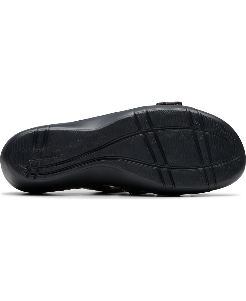 Clarks Merliah2 Cove Casual Leather Wedge Sandals
