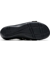 Clarks Merliah2 Cove Casual Leather Wedge Sandals