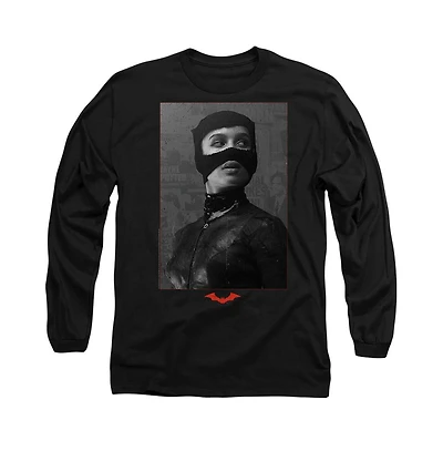 Batman Men's The (2022) Catwoman Worn Portrait Long Sleeve Adult T-Shirt