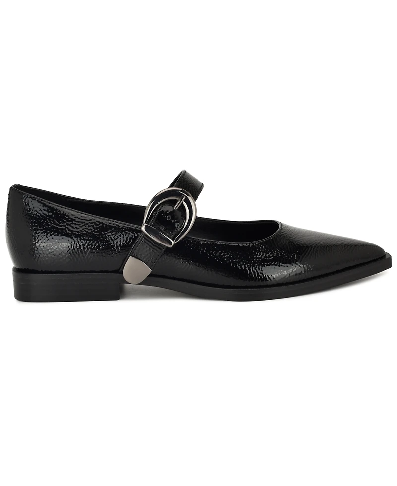 Nine West Women's Katrel Mary Jane Pointy Toe Flats