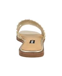 Nine West Women's Giny Cutout Flat Slide Sandals