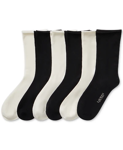 Lauren Ralph Lauren Women's 6-Pk. Roll Drop Needle Socks L3153PK2