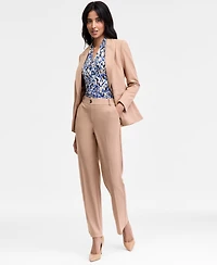 Kasper Women's Peak-Lapel Peplum One-Button Blazer, Regular & Petite