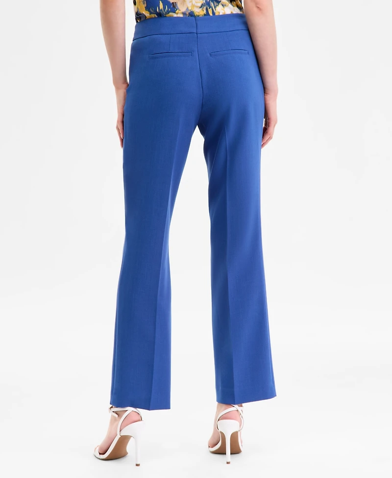 Kasper Women's Mid-Rise Fly Front L-Pocket Trousers, Regular & Petite