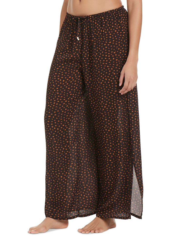 Bar Iii Women's Safari Heat Drawstring Pants Cover-Up, Exclusively at Macy's