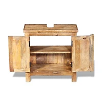 Bathroom Vanity Cabinet with Mirror Solid Mango Wood