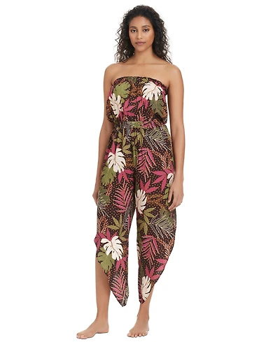 Bar Iii Women's Safari Heat Tube Jumpsuit Cover-Up, Exclusively at Macy's