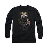 Batman V Superman Men's The Three Long Sleeve Adult Tee / T-Shirt