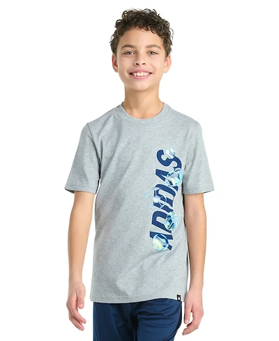 adidas Big Boys Short-Sleeve Sport Bubble Lineage Logo Graphic T-Shirt