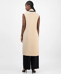 T Tahari Women's Sleeveless Open-Front Cardigan