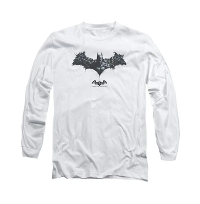 Batman Big & Tall Arkham Origins Bat Of Enemies Long Sleeve Adult Tee / T-Shirt